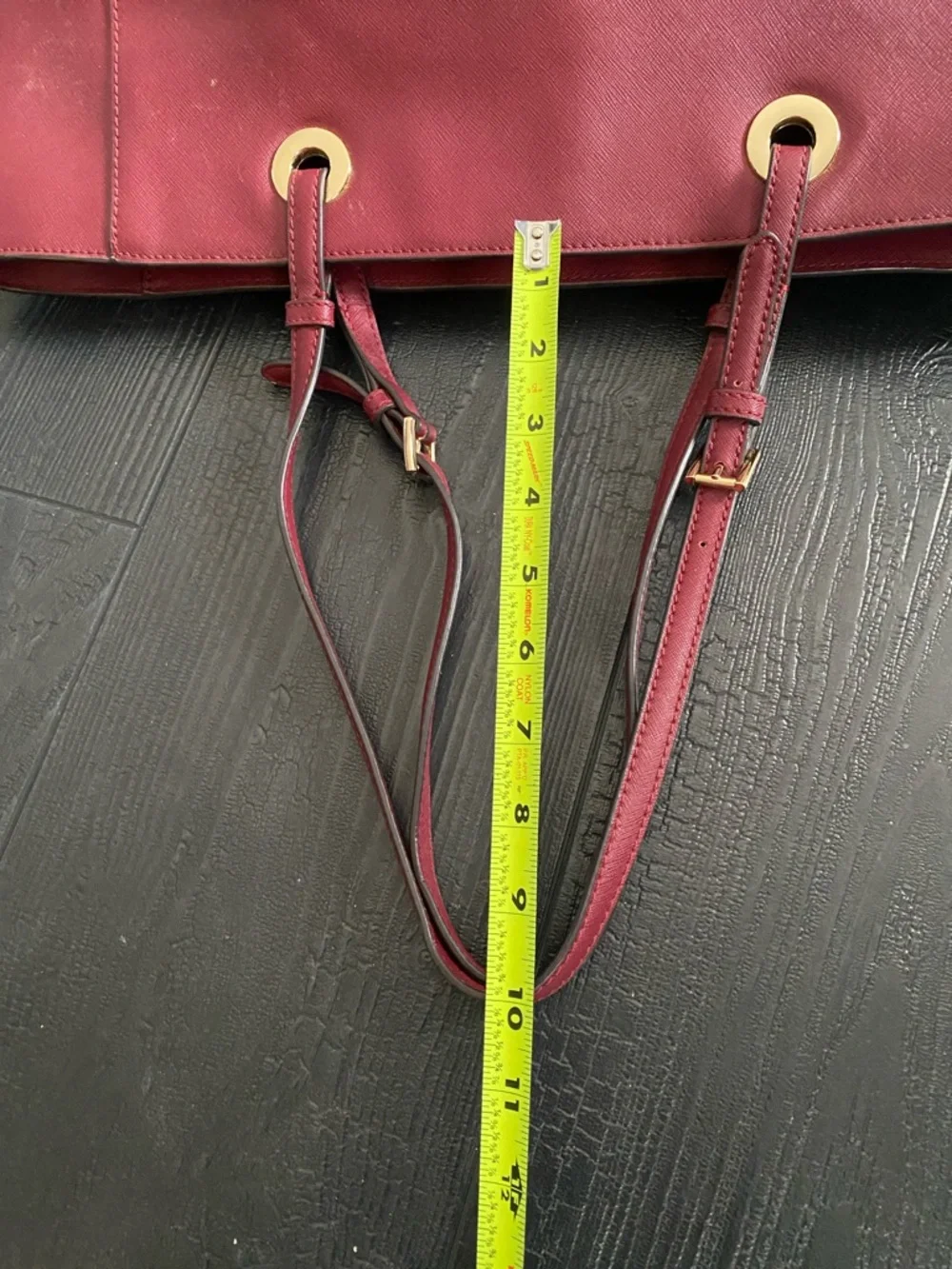 Michael Kors Burgundy Leather Large East West Walsh Shopper Tote burgundy - Picture 10 of 16